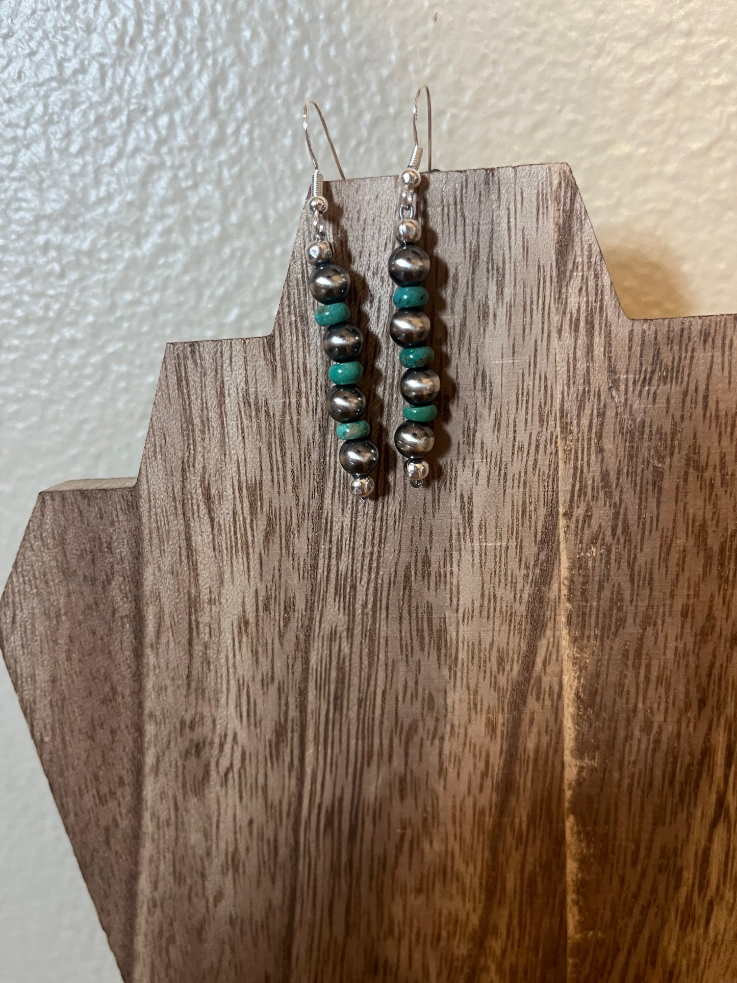 Turquoise & Navajo Drop Earrings