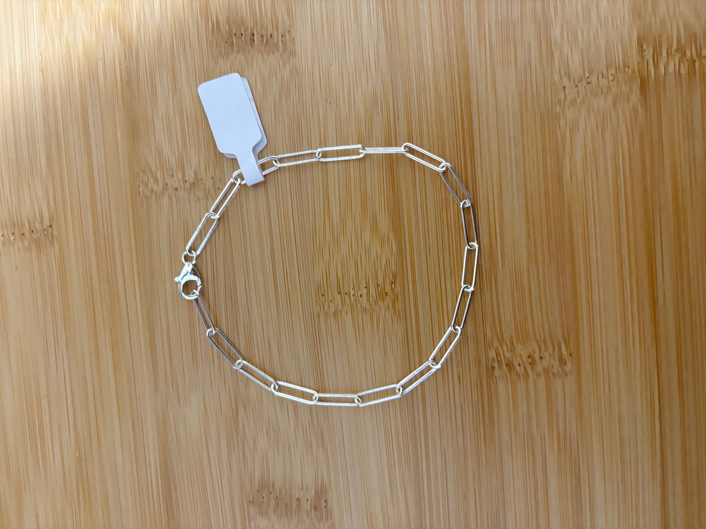 Paperclip chain bracelet