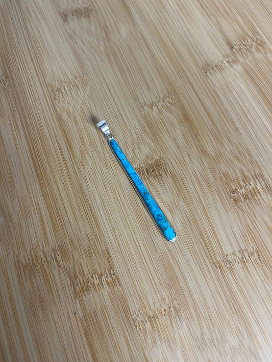 Long Turquoise Pendants