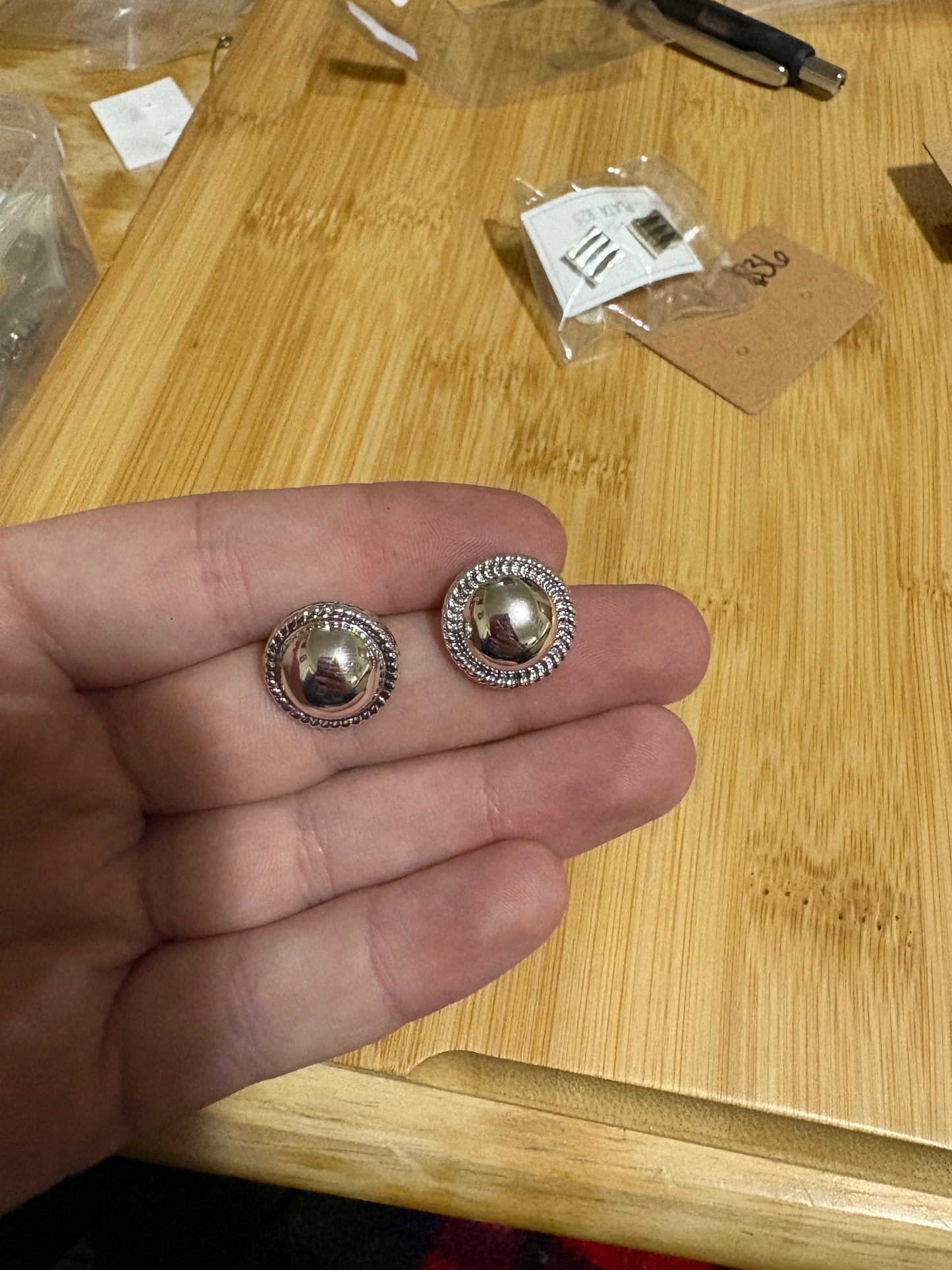 Large Dot Studs