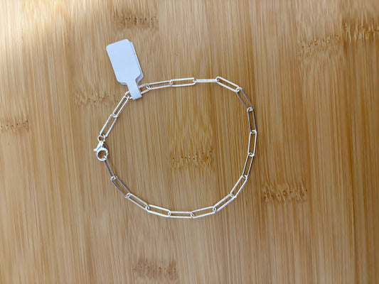 Paperclip chain bracelet