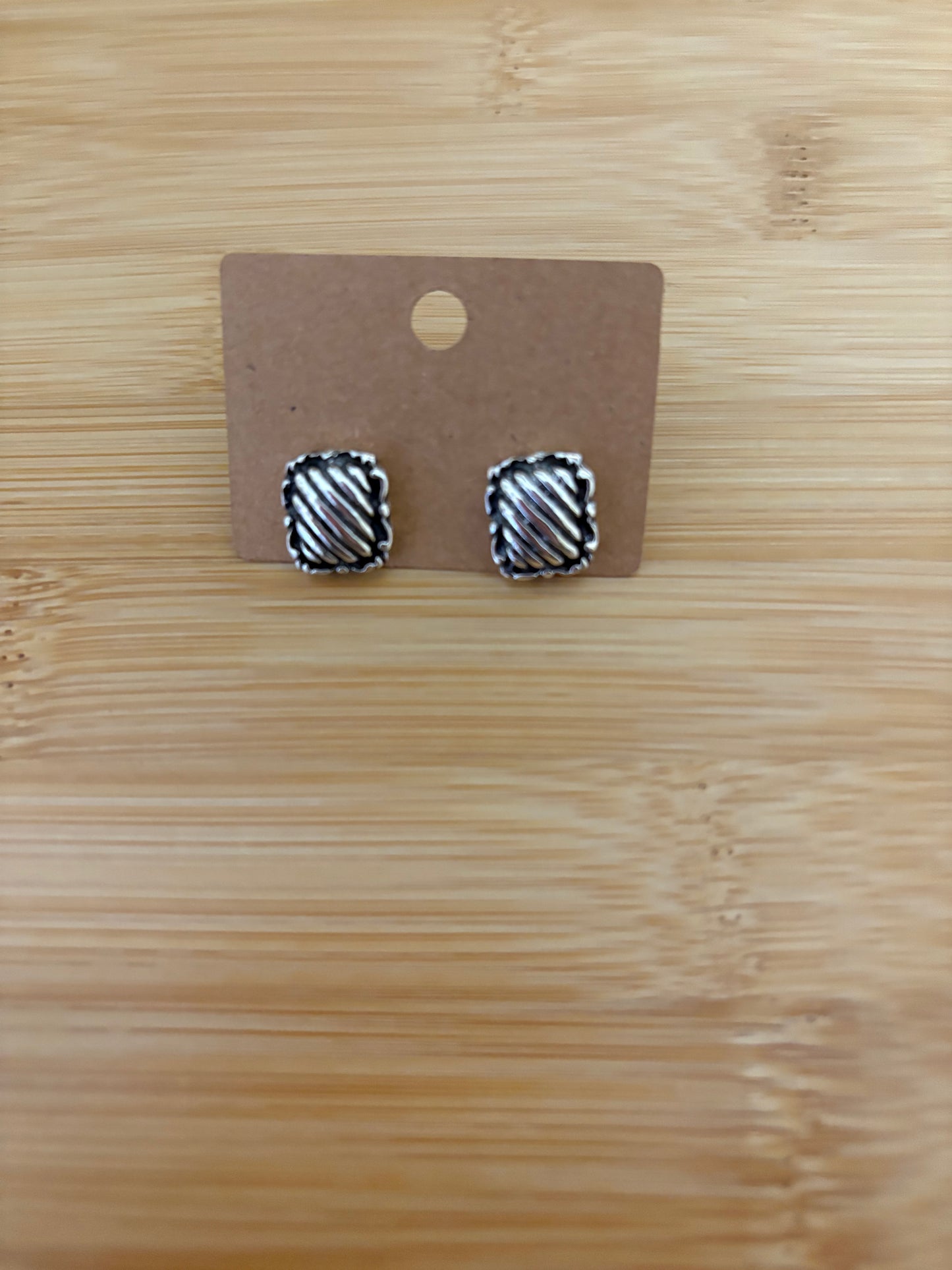 Stripped Square Studs